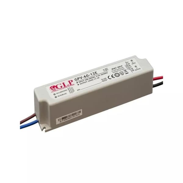 LED strömförsörjning DC12V 60W 5A