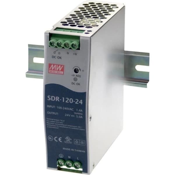 DIN-skena strömförsörjning Mean Well SDR-12 0-12 10 A 120 W 1 x
