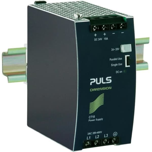 DIN-skena strömförsörjning utgång 24 V/DC 10 A 240 W PULS CT10.241