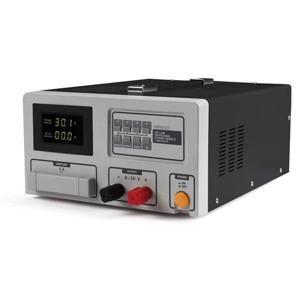 DC LAB SWITCH STRÖMFÖRSÖRJNING 0-30 VDC / 0-60 A MAX / MED LED-DISPLAY