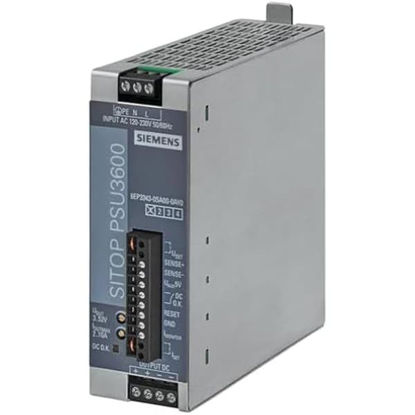 Strömförsörjning - SIEMENS - 6EP3343-0SA00-0AY0 - Rektangulär - Inomhus - Elektrisk Multifärg