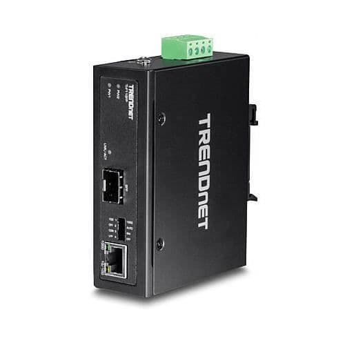 Mediakonverterare/sändtagare - TRENDnet - TI-F11SFP - 1 port - Optisk fiber - 80 km