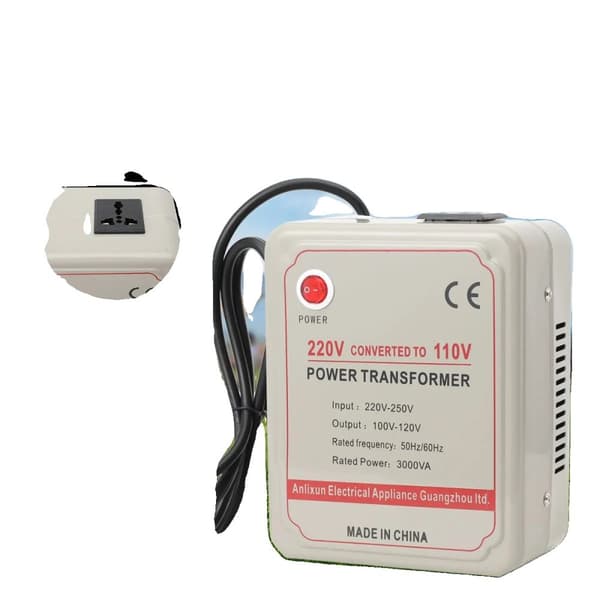 Spänningsomvandlare Transformator, 3000VA Effektkapacitet, 220V-250V till 100V-120V Utgång,3000W