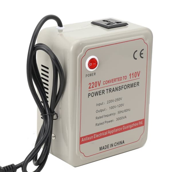 3000W Spänningsomvandlare Transformator, Ingång 220V-250V, Utgång 100-120V, CE-certifierad