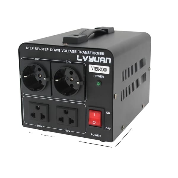 Spänningsomvandlare, 2500W Effektkapacitet, Kompatibilitet med Universella Uttag,EU-kontakt, VTEU-2000W