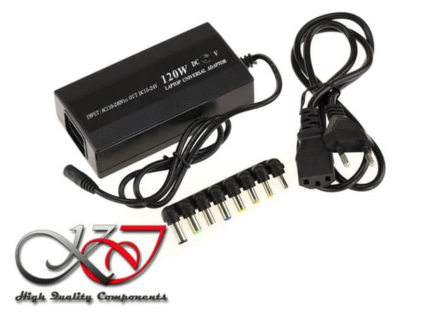 Strömförsörjning 220V - Universell - 120W - 15-24V - 6A - Kompatibel med flera märken