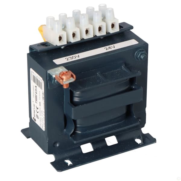 Enfaset transformer TMM 63VA 230/24V IP00 adskillende eller sikkerhedstransformer med tokammerramme