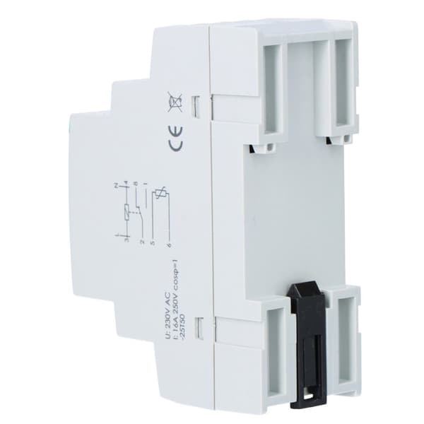 Temperaturregulator RT-821 med givare i set, temperaturregleringsområde: -4÷5°C, kontakter: 1P, I=16A, 2 moduler