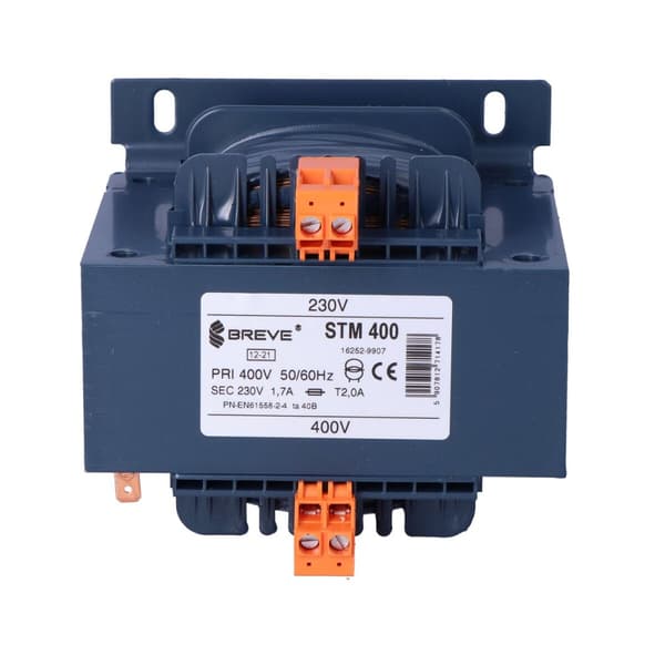 Enfaset transformer STM 400VA 400/230V IP00 adskillende eller sikkerheds med etkammerramme