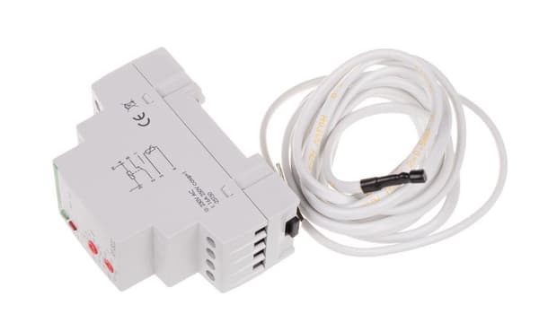 Temperaturregulator RT-822 med givare i set, temperaturregleringsområde: 30÷60°C, kontakter: 1P, I=16A, 2 moduler