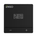 Miniatyrbillede 1 af 2: Batteridrevet temperaturregulator, ENGO EASY-BATB, 24 timer, overflademonteret, sort