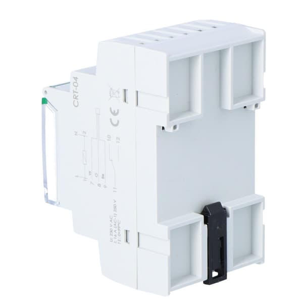 Digital temperaturregulator CRT-04, reglerområde 0-60° C, med inbyggd givare, I=16A, 3 moduler