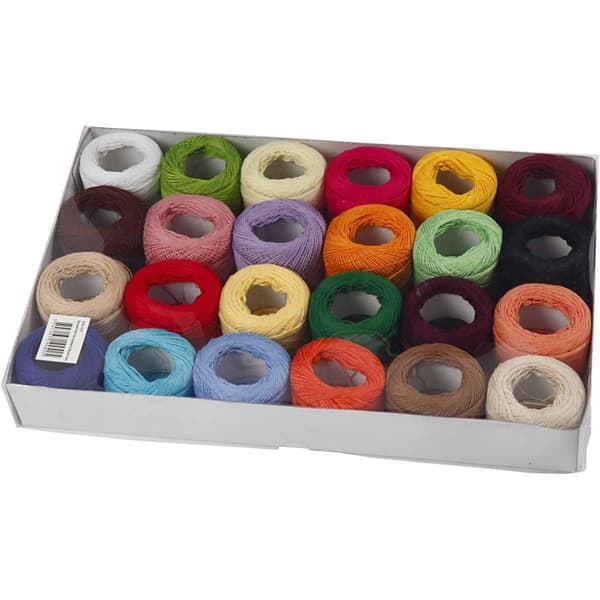 Merceriserat bomullsgarn - 24 st x 20 g