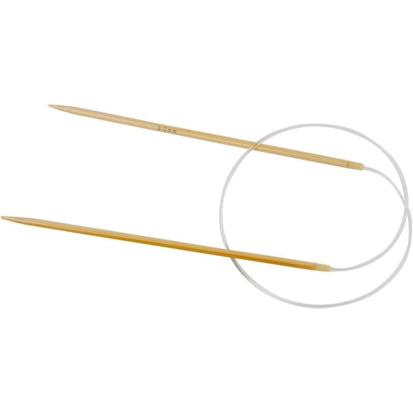 Rundstickor - L: 60-80 cm - nr. 3-10  - 12 st