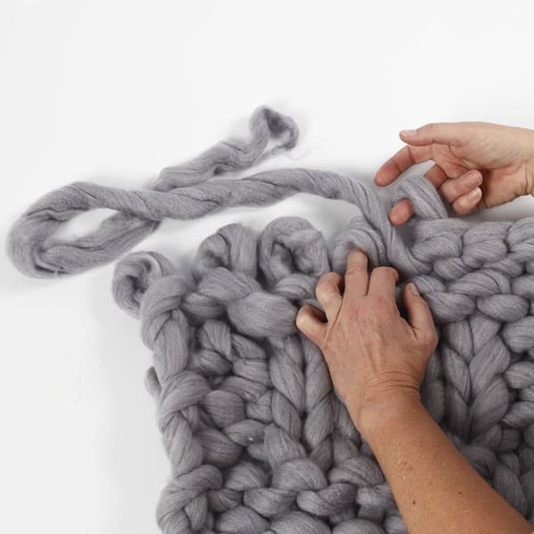 Mega XL Akrylgarn med ull - Turkos - 300 g - 15 meter