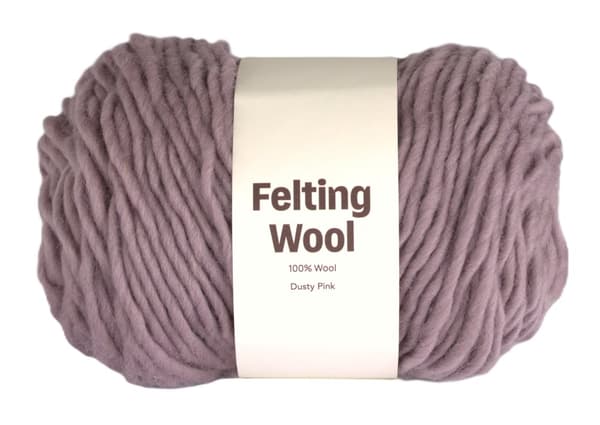 Felting Wool 100 g Dusty Pink A008 Adlibris