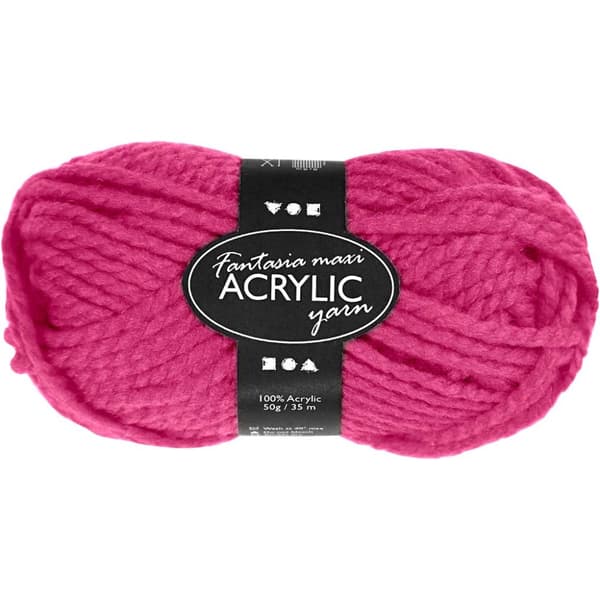 Fantasia Garn Akryl Maxi 50g Neonrosa
