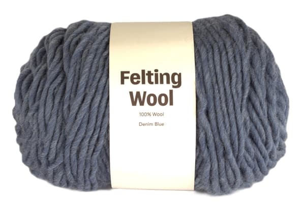 Felting Wool 100 g Denim Blue A123 Adlibris