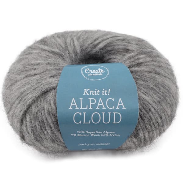 Alpaca Cloud 50 g Dark grey melange A274 Adlibris
