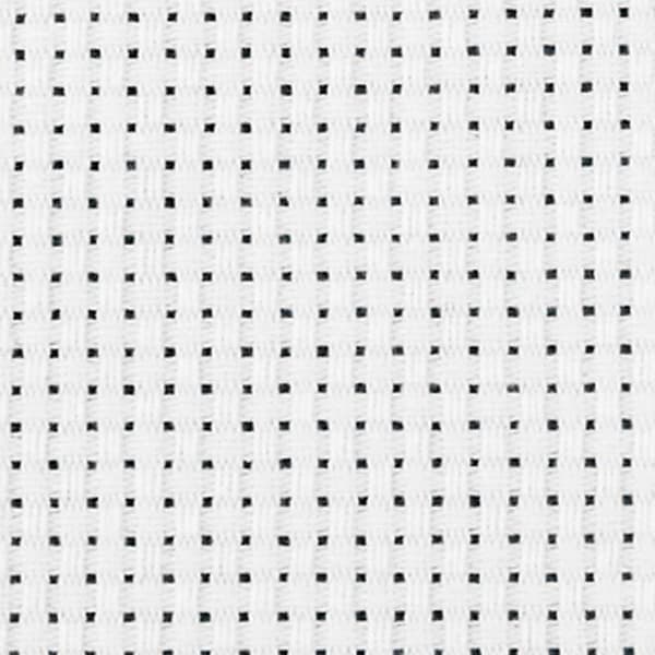 Broderiväv 50x50 cm 35 Rutor/10 cm Vit 1 st