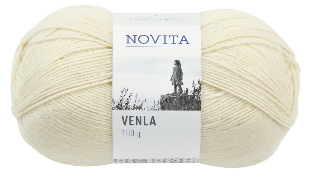 Novita Venla Garn Ullmix 100 g naturvit 010