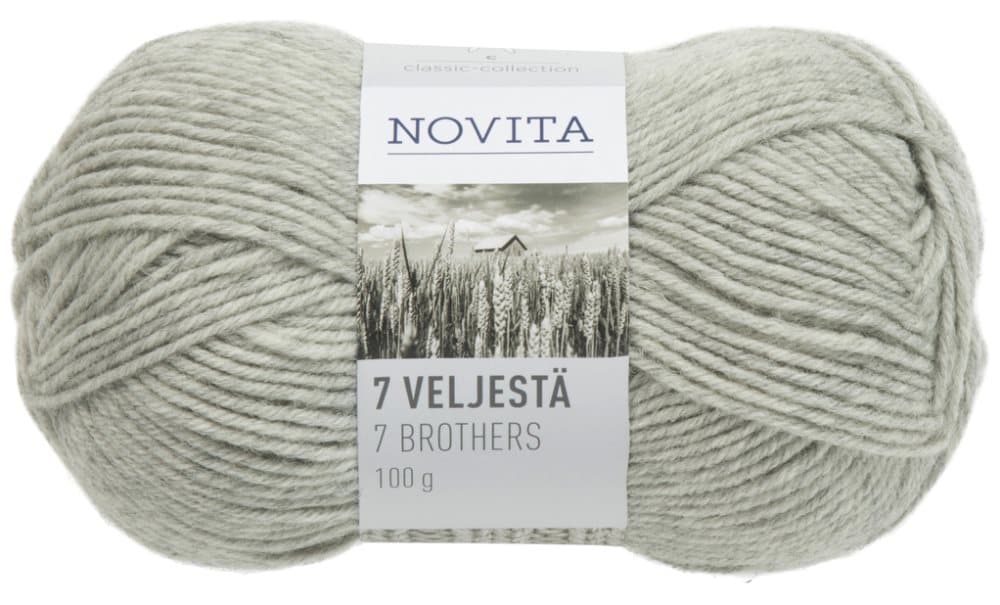7 Bröder Garn Ullmix 100 g lav 047 Novita