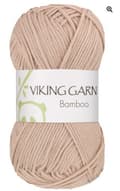 Miniatyrbillede 1 af 3: Bamboo Garn Bomullsmix 50 g Beige 602 Viking Garn