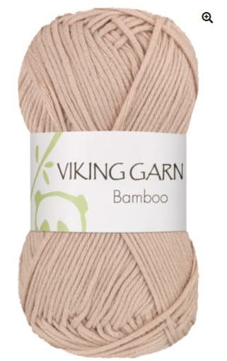 Bamboo Garn Bomullsmix 50 g Beige 602 Viking Garn