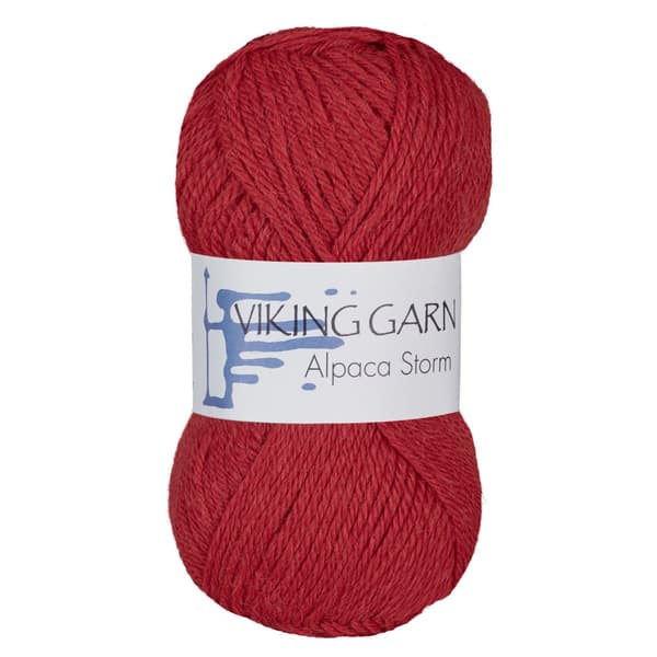 Alpaca Storm Garn Alpackamix 50 g Röd 550 Viking Garn