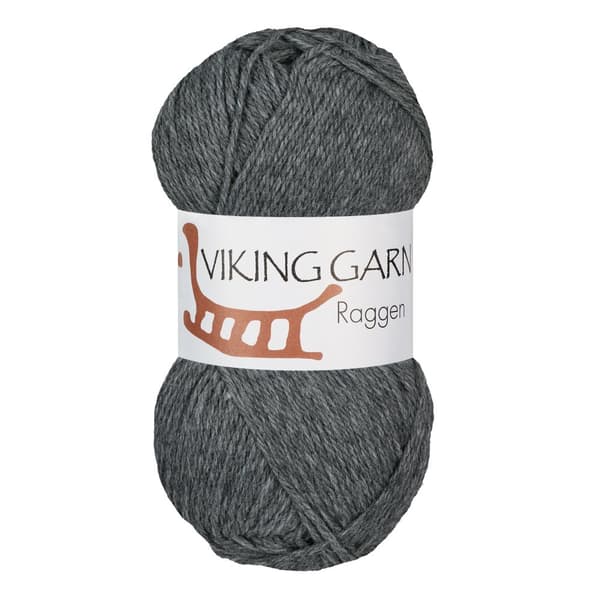 Raggen Garn Ullmix 150 g Mörkgrå 715 Viking Garn