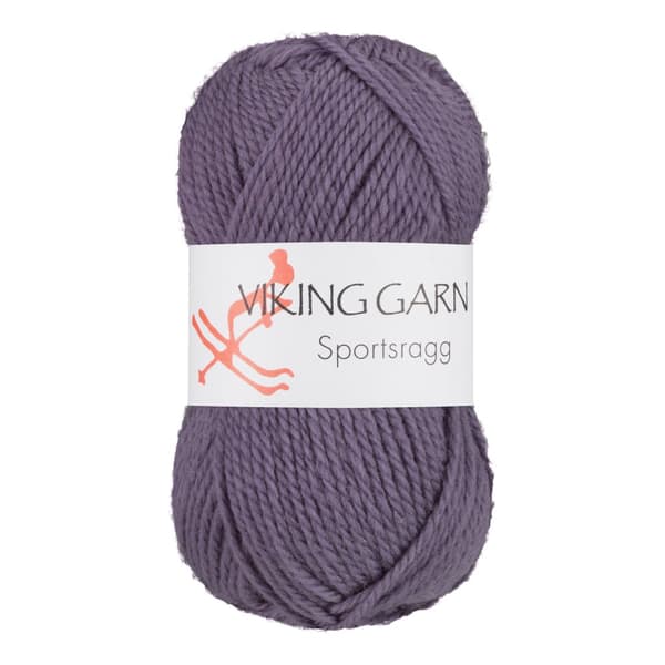 Sportsragg Garn Ullmix 50 g Mörklila 568 Viking Garn