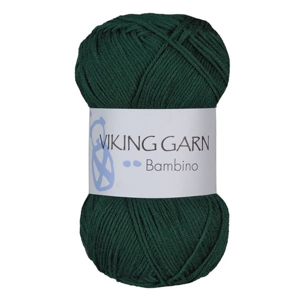 Bambino Garn Bomullsmix 50 g Mörkgrön 433 Viking Garn