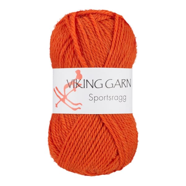 Sportsragg 50 g Oransje 551 Viking Garn