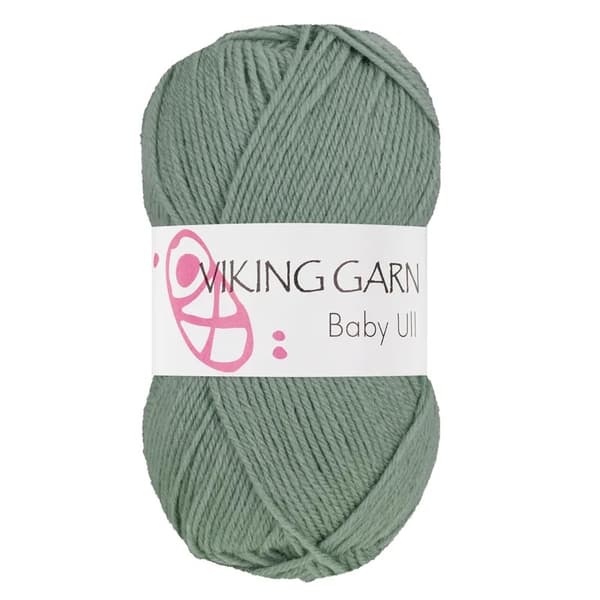 Baby Ull 50 g gønn 338 Viking Garn
