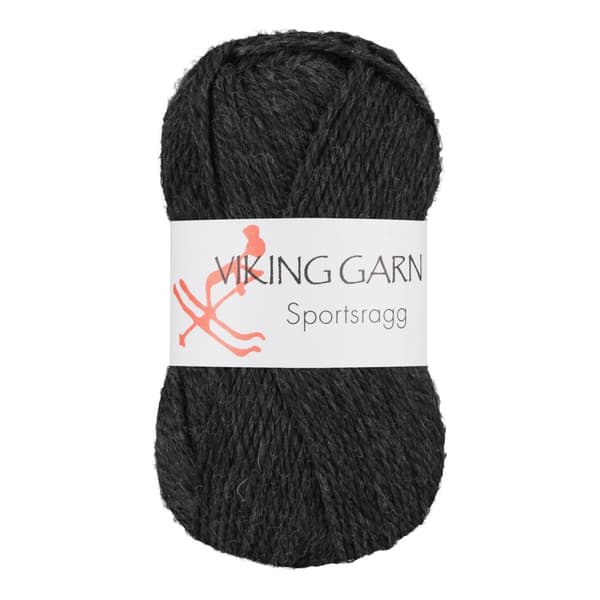 Sportsragg Garn Ullmix 50 g Koksgrå 517 Viking Garn