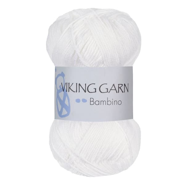 Bambino 50 g Hvit 400 Viking Garn
