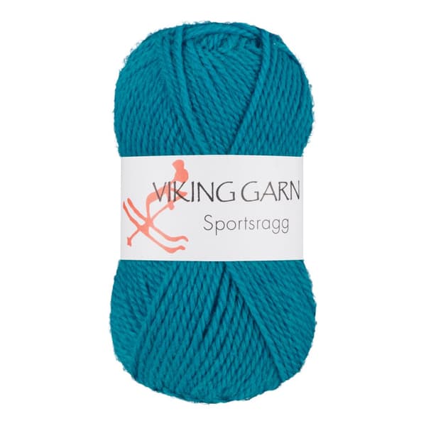 Sportsragg 50 g Turkis 529 Viking Garn