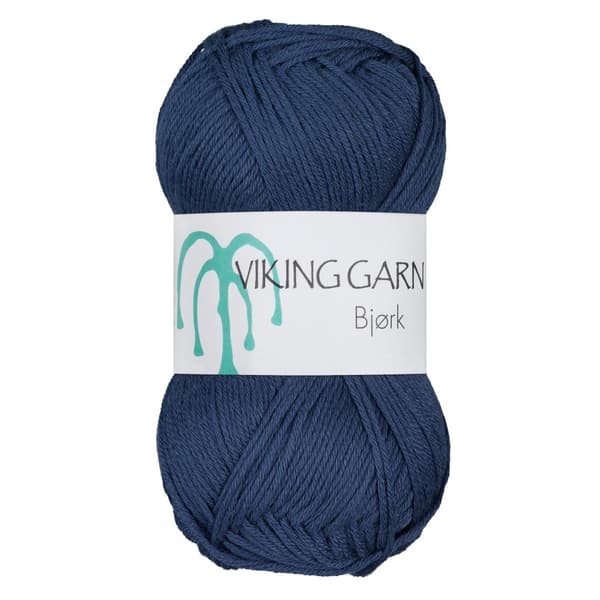 Bjørk Garn Bomullsmix 50 g Jeansblå 525 Viking Garn