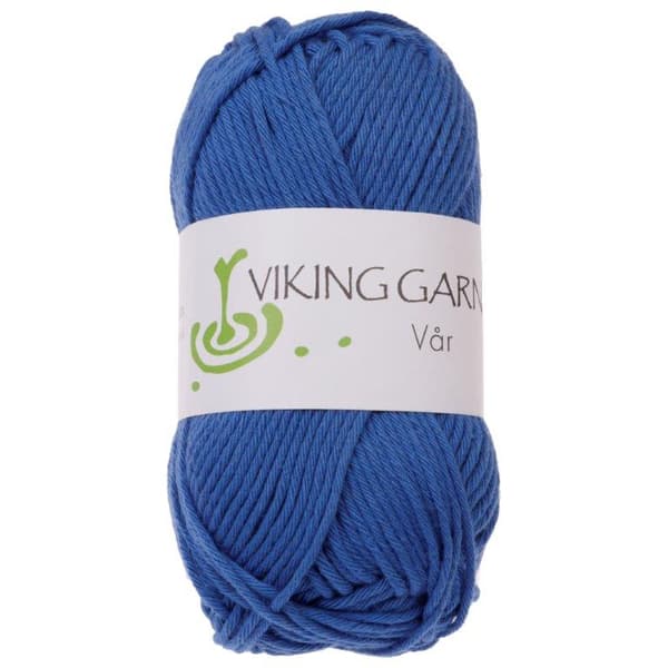 Vår Garn Bomull 50 g Kornblå 425 Viking Garn