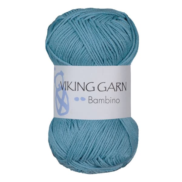 Bambino Garn Bomullsmix 50 g Blå 423 Viking Garn