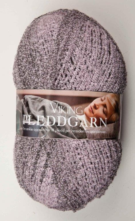Pleddgarn Garn Akrylmix 350 g Rosa/grå 766 Viking Garn