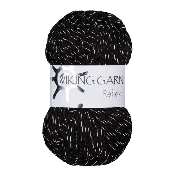 Reflex Garn Ullmix 50 g Svart 403 Viking Garn