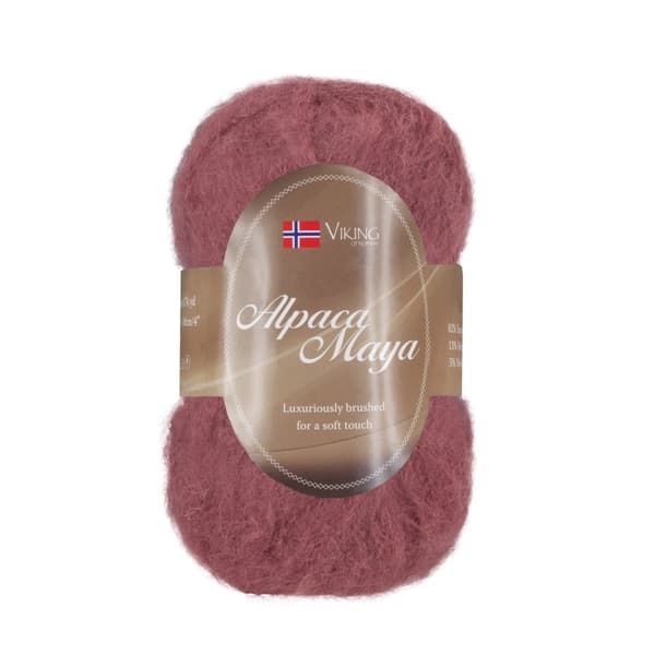 Alpaca Maya Garn Alpackamix 50 g Rödbrun 758 Viking Garn
