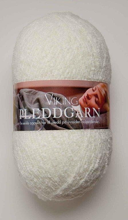 Pleddgarn Garn Akrylmix 350 g Vit 701 Viking Garn
