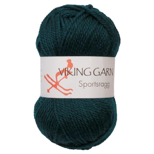 Sportsragg Garn Ullmix 50 g Mörk petrol 534 Viking Garn