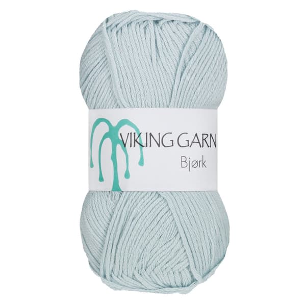 Bjørk Garn Bomullsmix 50 g Ljusblå 520 Viking Garn