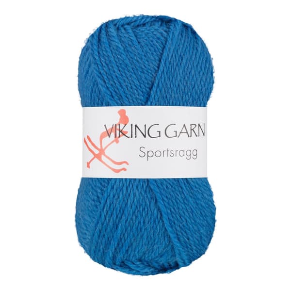 Sportsragg Garn Ullmix 50 g Blå 575 Viking Garn