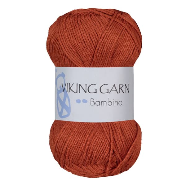 Bambino Garn Bomullsmix 50 g Rost 452 Viking Garn