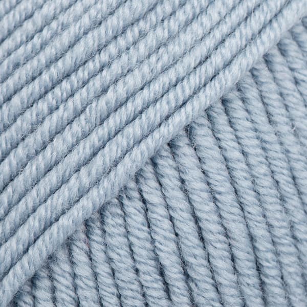 Merino Extra Fine Uni Colour Garn Merinoull 50 g Blue Fog 38 Drops