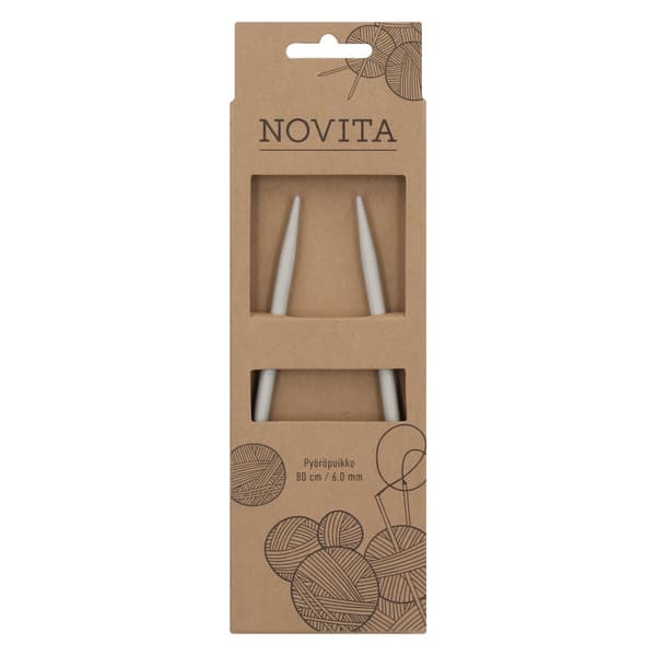 Rundstickor Aluminium 80 cm 6.0 Novita